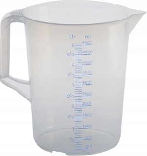 Nádoba na pitcake s plastovým meraním 5000 ml / 5l