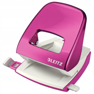 Dierovačka - Leitz 5008 Wow Punch, až 30 kariet, ružová