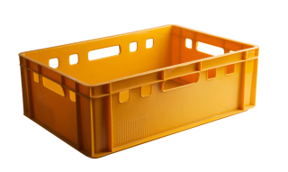 Prepravka, nádoba - E2 plastová doručená pošta Euro Orange 600x400x200