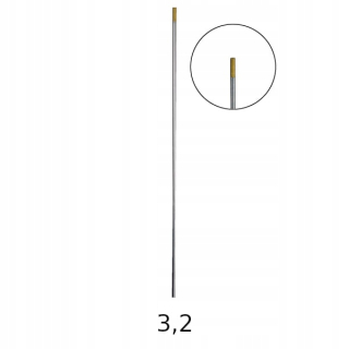TUNGSTÉNOVÁ ELEKTRODA TIG GOLD WX4 3,2 x175