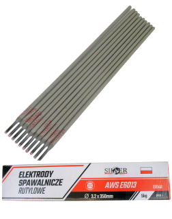 Rutylové zváracie elektródy 3,25 mm 5 kg striebro