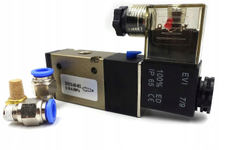 SOLENOIDOVÝ VENTIL 3/2 1/8 NIE 3V210-06-NO + KONEKTORY