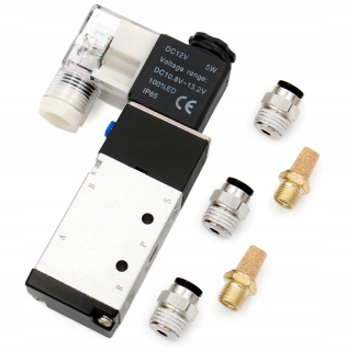 Elektrozawówek 5/2 1/4 "230V AC + konektory