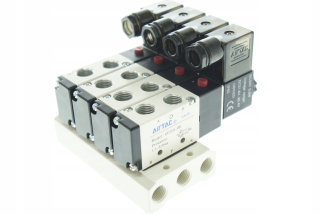 SOLENOIDOVÝ VENTIL AIRTAC 5/2-1/4-24 V DC VENTILY