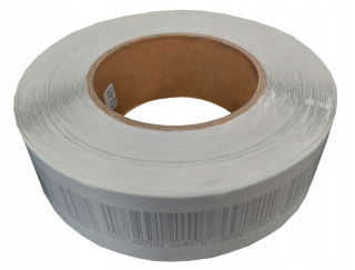 ANTI -THEFT LAKELS 1000 x 4x4 cm RF 8,2 MHz