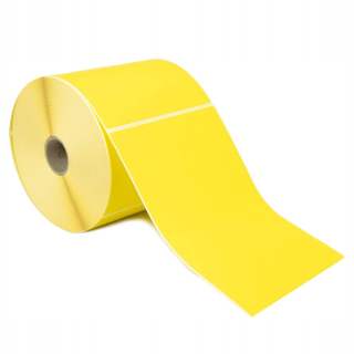 Samolepiace print etikety - 100x150 mm tepelné štítky žlté 250 kusov