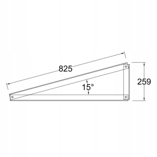 Profil na inštaláciu PV panelov 210 cm fotovoltaic