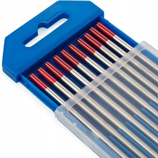 Červená elektróda WT20 volfrámu 2,4 mm 10 ks