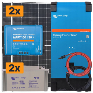 Solárna elektráreň 800 WP + 230V/1600 W + MPPT