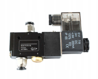 Elektrozawóra 3/2 1/4 NC 3V210-08 24VDC+konektor.