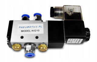 Valcový solenoidný ventil 5/2 4v210 1/4 + konektory 6m