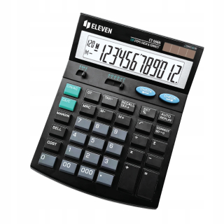 Jedenásť kalkulačiek kancelárie CT666N