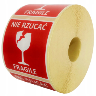 Samolepiace print etikety - Štítky nálepky Tlač krehkého hodu 1 000 ks