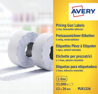 Etiketovacie kliešte - Cenové štítky Awery Roller odstránený 10x1500 12x26