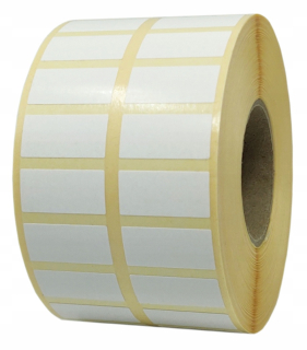 Samolepiace print etikety - Samolepiace etikety 25x12 mm Biela - 3000 ks