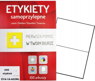 Samolepiace print etikety - Self -adhézne štítky A4 100 List 210x148 mm 2 ks