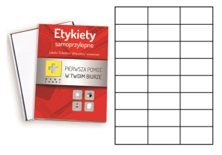 Samolepiace print etikety - Self -adhézne štítky A4 100 listu 70x37 mm 24 ks