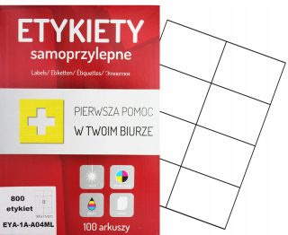 Samolepiace print etikety - A4 105x74 800 štítkov
