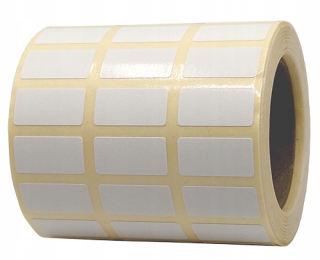 Samolepiace print etikety - Biele lepiace štítky 20x10 mm - 3 000 ks.