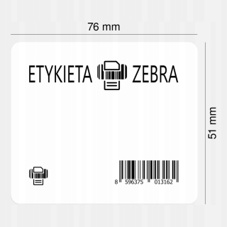 Zebra 76x51mm Fi 76 mm Termal Transfer Lavest