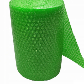 Bublinková fólia - Zelená bublinková fólia 50 cm x 20 m odstraňovanie