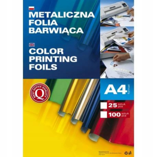 METALICKÁ FARBACIA FÓLIA NA ZLATENIE ZLATA A4/25