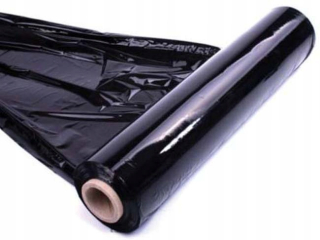 Stretch fólia - Roztiahnite fóliu čiernu čiernu 2,8 kg, 3 kg veľa fólie