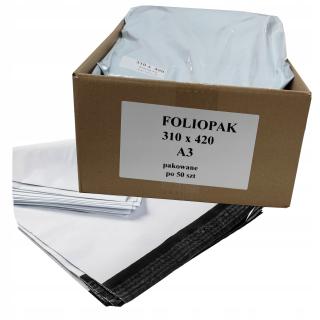 Plastové obálky - BALENIE KURIÉRSKEJ FÓLIE A3 310x420 BALENIE/50ks A3