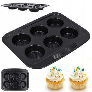 Muffinová forma plechu na pečenie s muffinom X6