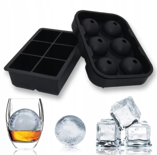 Silikónová forma pre kocky ľadu veľká súprava xxl gule