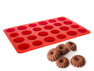 Silikónový tvar pre 24 cookies mini košíčkov