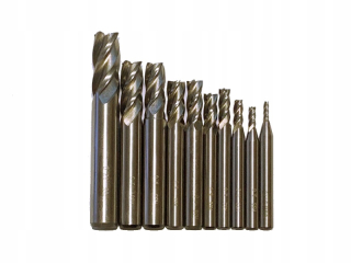Rezačky prstov HSS-AL 2-12 mm 4 Pen 10 ks.