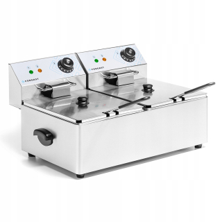Fritéza - 2x6 l Odpúšťajte FG09026 2-komorné fritéza