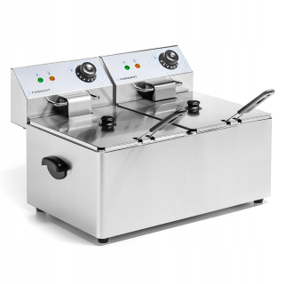 Fritéza - 2x8 l Odpúšťajte FG09028 2-komorné fritéza