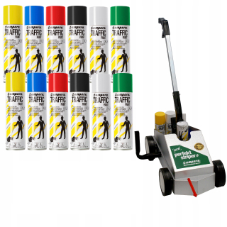 Ampérová geodetická farba biela, čierna, červená, modrá, zelená, žltá 500 ml