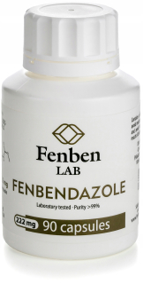 Fenbendazol 222mg Cz. >99,9 % Fenben Lab 90 kap
