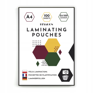 Laminácia laminácie fólie A4 100MIC 100 ks