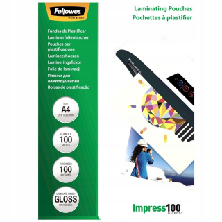 Fellowes A4 216x303 100 Mic Lamination Foil