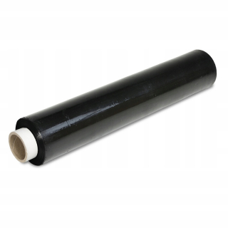 Stretch fólia - Čierna stretch fólia 23 mikrónov 2,5 kg 500 mm
