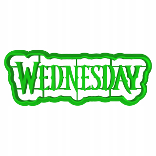 Vykrajovačka Addams Logo Wednesday 1 10cm
