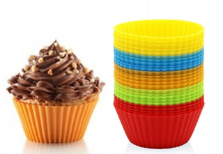 Silikónové formy pre muffin muffiny KPL 50 ks