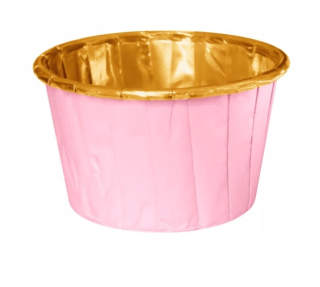 Finančné prostriedky kožušiny pre zlaté muffiny Pink 50 PCS