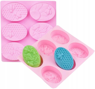 Silikónová forma 6x SOAP HOUNTCEB OVAL MF-060