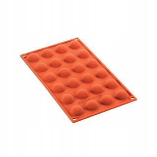 Silikónová forma - semisfer, hemisféra, 3 cm, 24 ks
