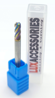 VHM Radiálna rezačka pre hliník 3 x R0,2 x 50 mm