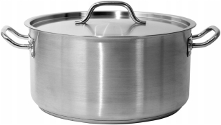 Hrniec - Nízky hrniec s vekom SS 36x18cm Yato YG-00044