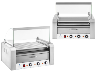 Profesionálny gril - Roller Grill pre Frankfurters + 2200 W Roll Ohrievač