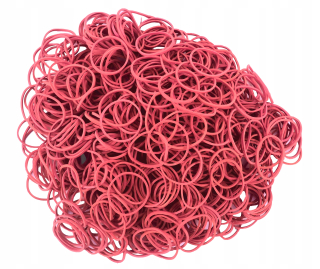 Gumky - Rekreačné gumy 1 kg silnej veľkosti 70 mm červené