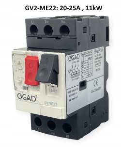 GV2-ME22 TERMIK 20-25A 11KW prepínač motora