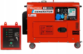 Elektrocentrála - Generátor generátora 9,8 kW 1F 230V ATS